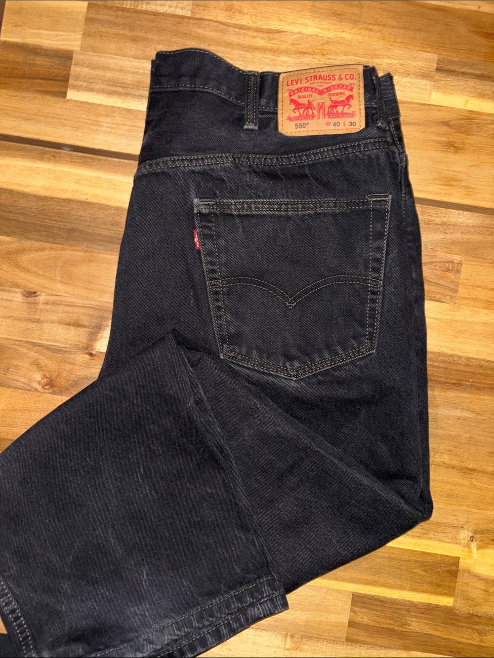 Levi's Men's Black Straight Leg Jeans